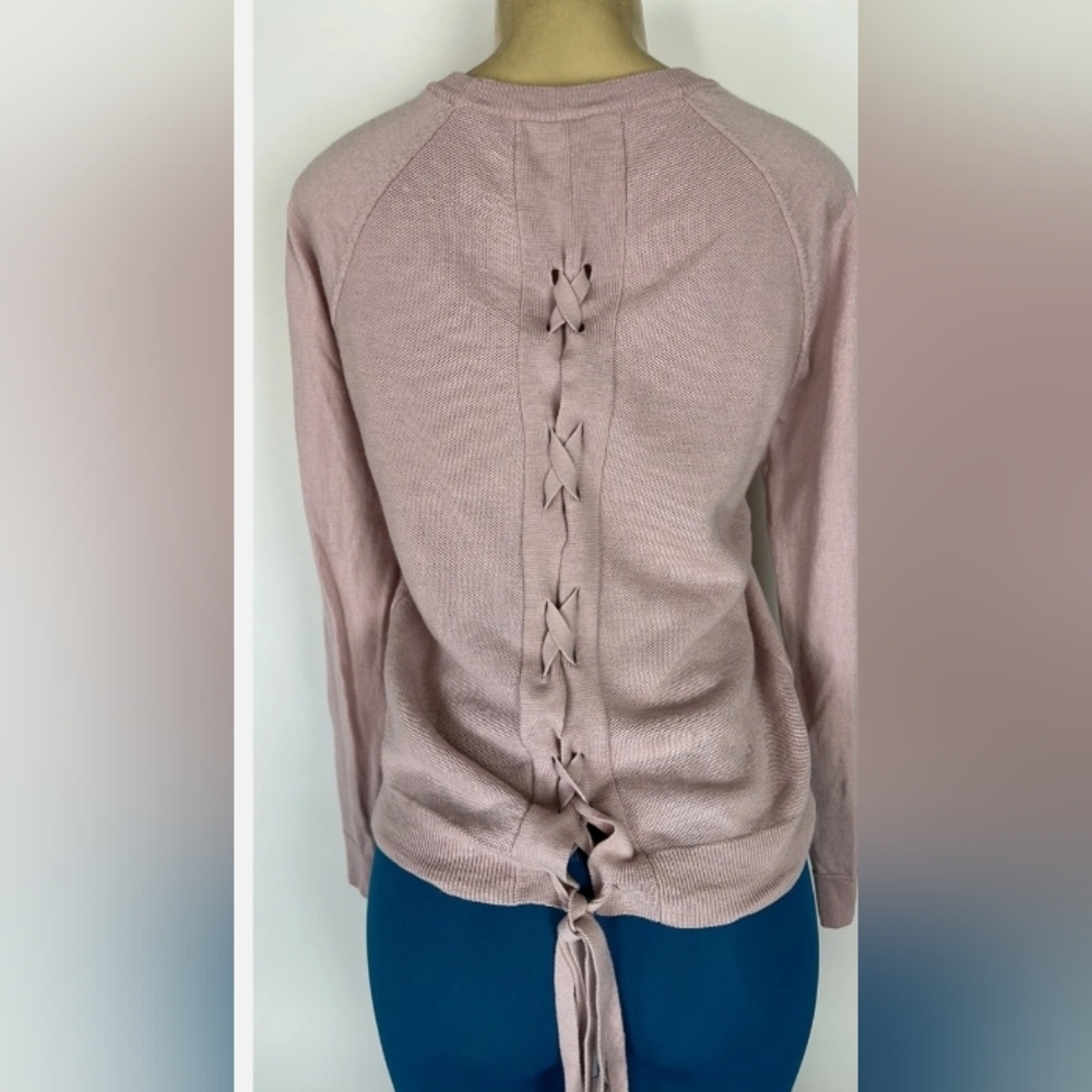 Lululemon Crisscross Back Pink Sweater – Size Small - Picture 4 of 5